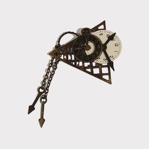 Abstract clock‎ pin